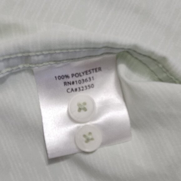 Simms Double Haul Fishing Shirt Men L Light Green Texture Wave Pockets Stretch - Picture 4 of 16